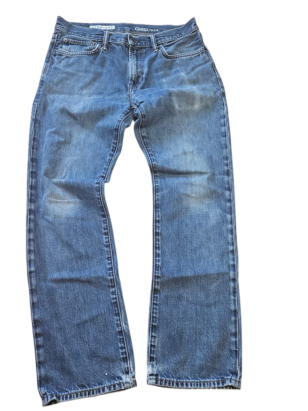 Gap Men's Straight Fit Denim Jeans 1969 Blue 31x30
